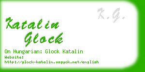 katalin glock business card